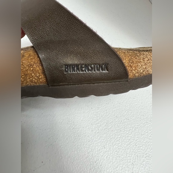 Birkenstock Gizeh dark brown leather sandals, size L4 - Picture 2 of 4